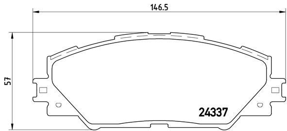 A.B.S. P 83 071 BREMBO Bremsbelagsatz, Scheibenbremse